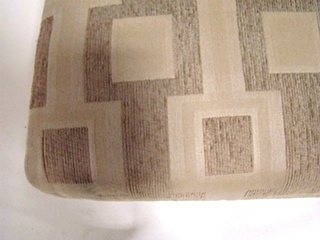 USED RV/MOTORHOME FURNITURE TAN/KHAKI MULTI BLOCK DINETTE CUSHION (ONLY) FOR SALE