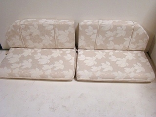 USED RV/MOTORHOME FURNITURE 4 PIECE DINETTE CUSHION SET (IVORY) FOR SALE