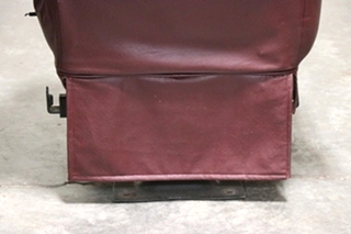 USED RV/MOTORHOME FURNITURE SET OF 2 BURGUNDY FLEXSTEEL CAPTAIN CHAIRS FOR SALE