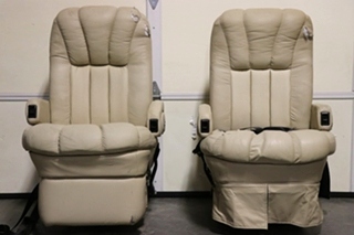 USED MOTORHOME FLEXSTEEL CAPTAIN CHAIR SET FOR SALE