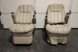 USED MOTORHOME FLEXSTEEL CAPTAIN CHAIR SET FOR SALE