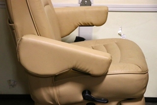 USED MOTORHOME VINYL TAN CAPTAIN CHAIR SET FOR SALE