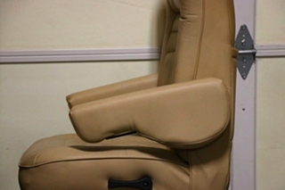 USED MOTORHOME VINYL TAN CAPTAIN CHAIR SET FOR SALE