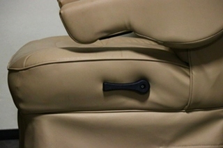 USED MOTORHOME VINYL TAN CAPTAIN CHAIR SET FOR SALE