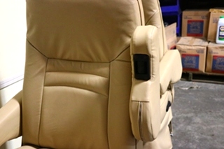 USED MOTORHOME VINYL TAN CAPTAIN CHAIR SET FOR SALE