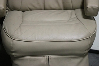 USED MOTORHOME VINYL TAN CAPTAIN CHAIR SET FOR SALE