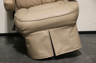 USED MOTORHOME VINYL TAN CAPTAIN CHAIR SET FOR SALE