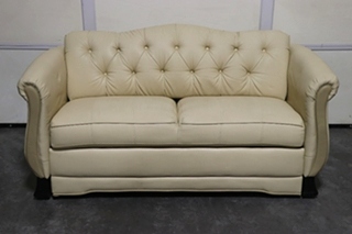 USED RV VINYL JACK KNIFE SLEEPER SOFA FOR SALE