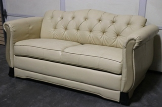 USED RV VINYL JACK KNIFE SLEEPER SOFA FOR SALE