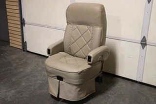 USED MOTORHOME TAN FLEXSTEEL CAPTAIN CHAIR FOR SALE