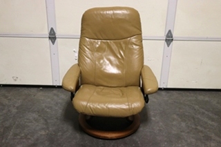 USED BROWN SWIVEL EURO CHAIR MOTORHOME FURNITURE FOR SALE