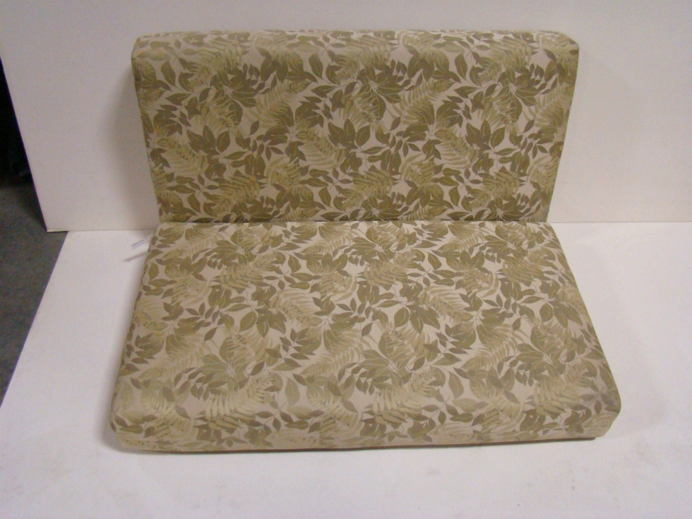 USED RV/MOTORHOME FURNITURE GREEN IVY/LEAF DINETTE CUSHION SET FOR SALE