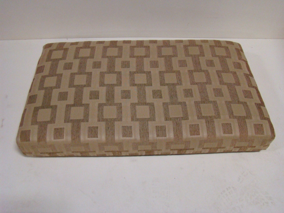 USED RV/MOTORHOME FURNITURE TAN/KHAKI MULTI BLOCK DINETTE CUSHION (ONLY) FOR SALE