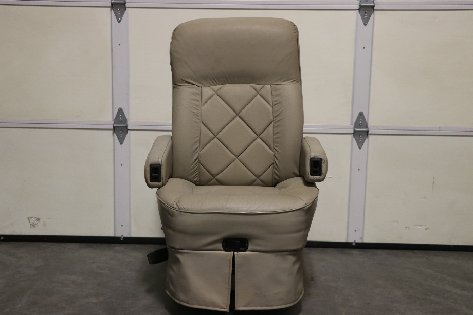 USED MOTORHOME TAN FLEXSTEEL CAPTAIN CHAIR FOR SALE